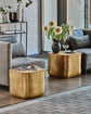 Couchtisch, HDCajas with storage, Gold