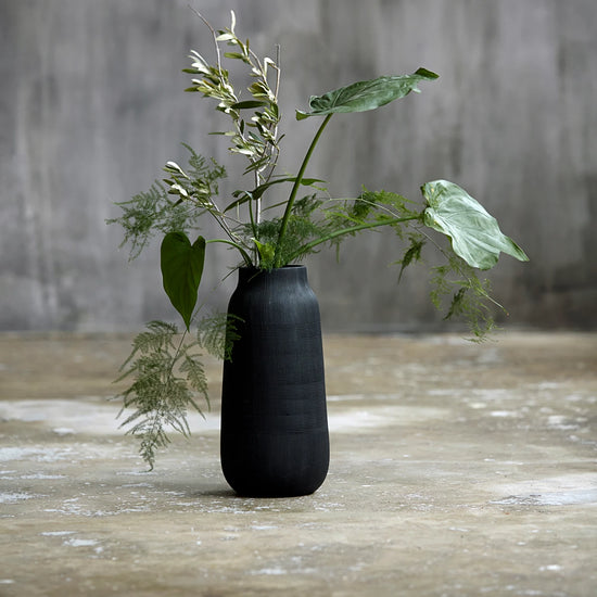 Vase, HDGroove, Black
