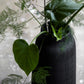Vase, Groove, Schwarz