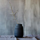 Vase, Groove, Schwarz