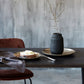 Vase, Groove, Schwarz