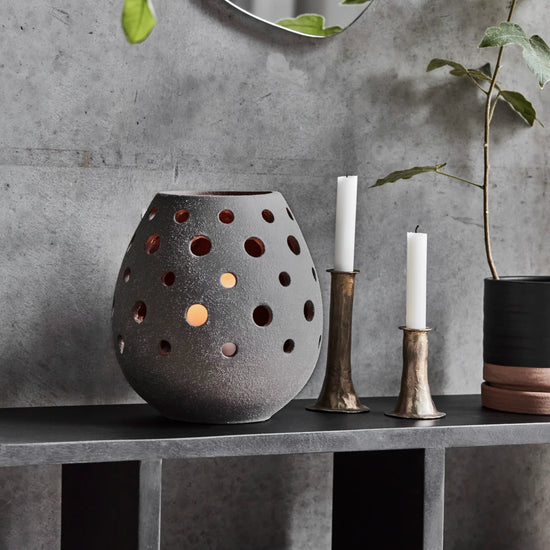 Candle holder, HDArtie, Grey