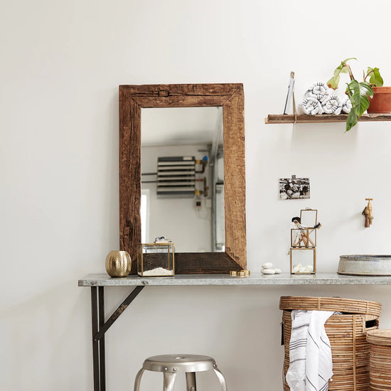 Mirror w. frame, HDPure Nature, Nature