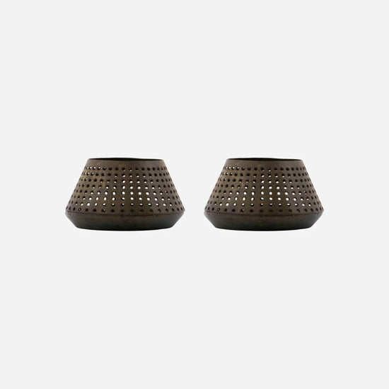 Tealight holder, HDMinis, Antique brass