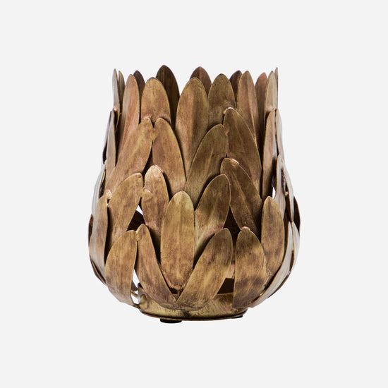 Teelichthalter, HDLuka, Antik-Gold