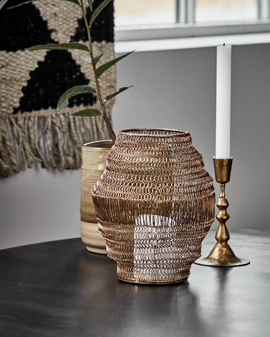 Tealight holder, HDAmfi, Golden