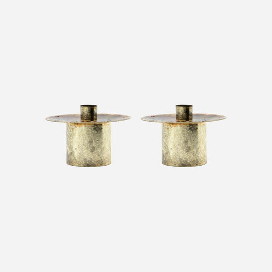 Candle holder, HDSimb, Antique brass
