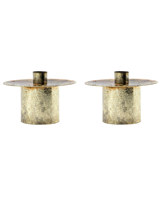 Candle holder, HDSimb, Antique brass