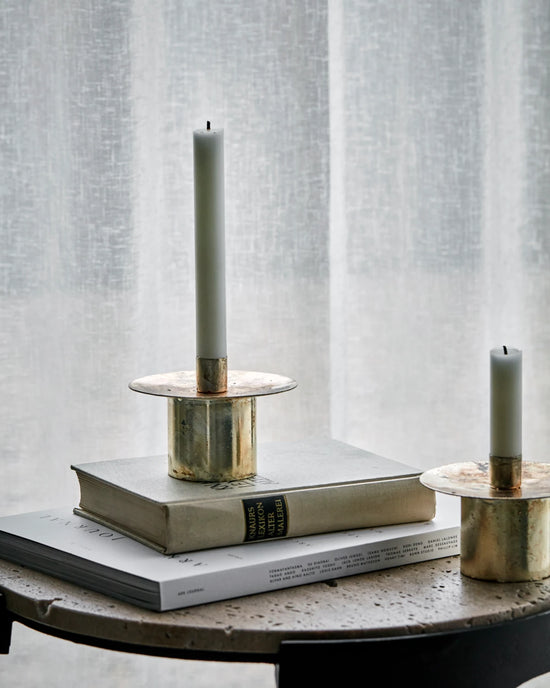 Candle holder, HDSimb, Antique brass