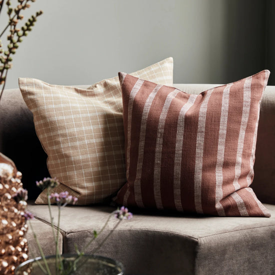 Cushion cover, HDThame, Brown stripe