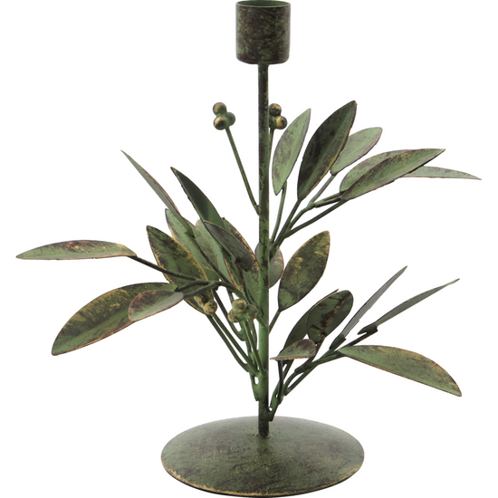 Candle stand, HDLeaves, Antique green