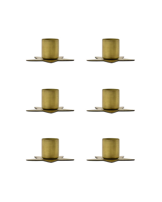Candle holder, HDStage, Antique brass finish