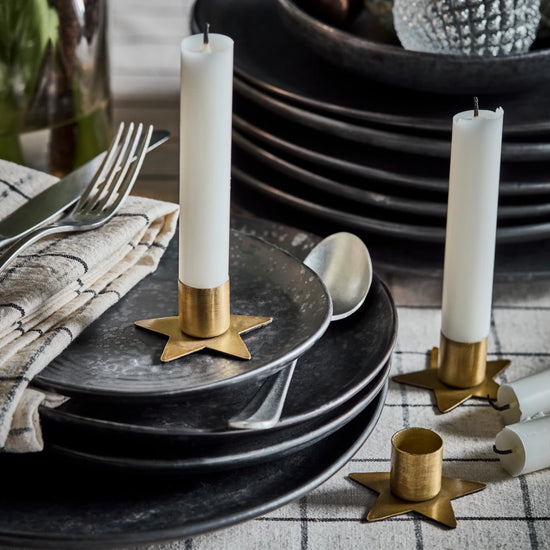 Candle holder, HDStage, Antique brass finish