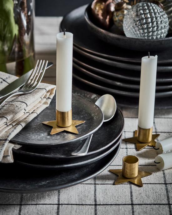 Candle holder, HDStage, Antique brass finish