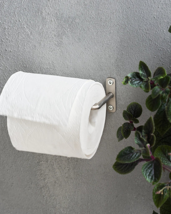 Toiletpapirholder, HDWelo, Børstet sølvfinish