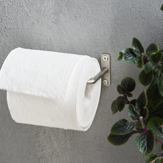 Toilet paper holder, HDWelo, Brushed silver finish