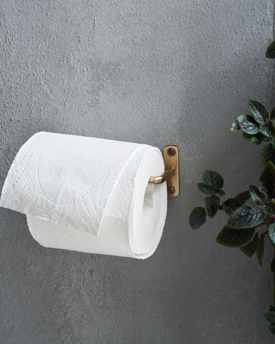 Toilet paper holder, HDWelo, Brushed brass finish