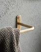 Towel rail, HDWelo, Brushed brass finish