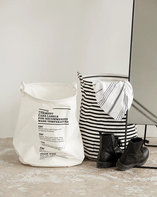 Laundry bag, HDStripes, Black
