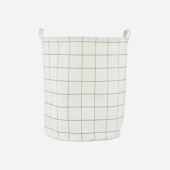 Laundry bag, HDSquares, White;Black