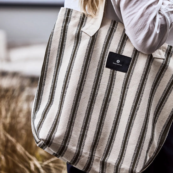 Tragetasche, HDCanva, Off-White;Braun