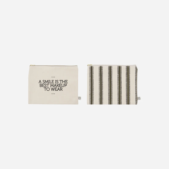 Kupplung, HDCanva, Schwarz;Off-White