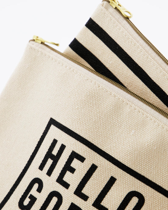 Clutch, HDCanva, Black, Off-white