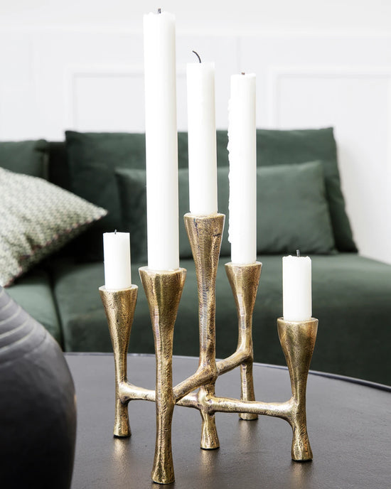 Candle stand, HDTristy, Brass finish