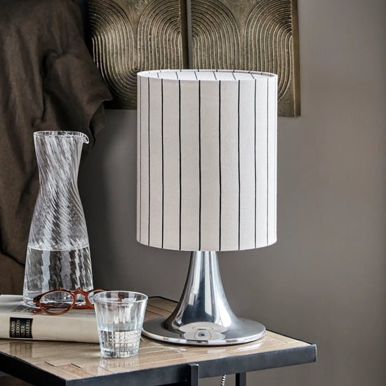 Tischleuchte, HDTulip, Silber-Finish