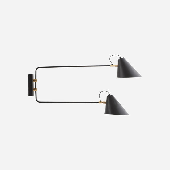 Væglampe, HDClub Double, Sort