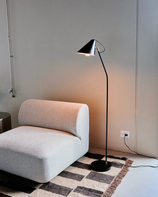 Stehlampe, Club, Schwarz