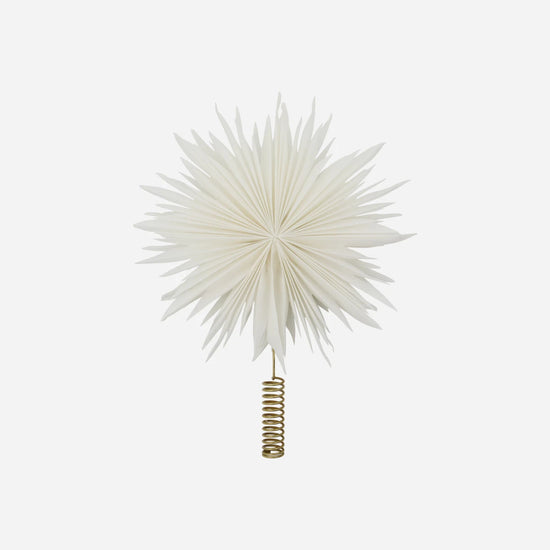 Top star w. LED, HDGant, White;Brass finish