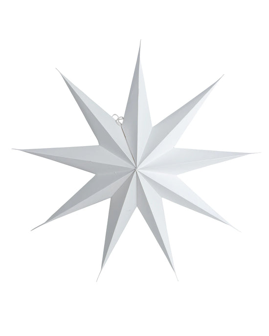 Stern, 9 Point, Weiß