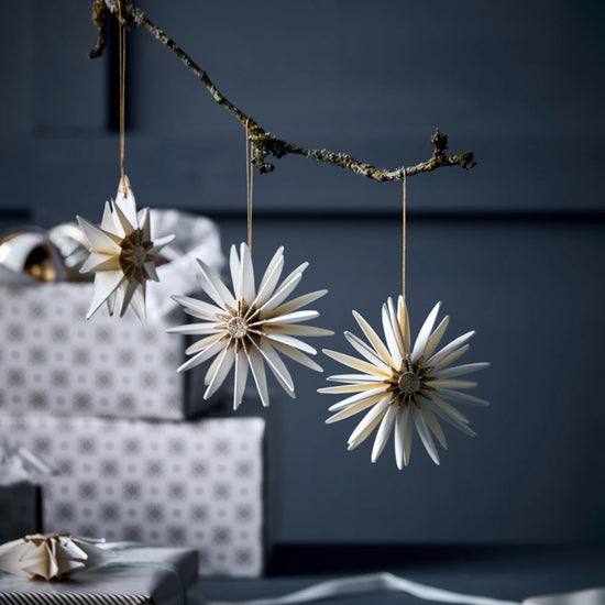 Weihnachtsschmuck, HDStari, Off-White;Champagner