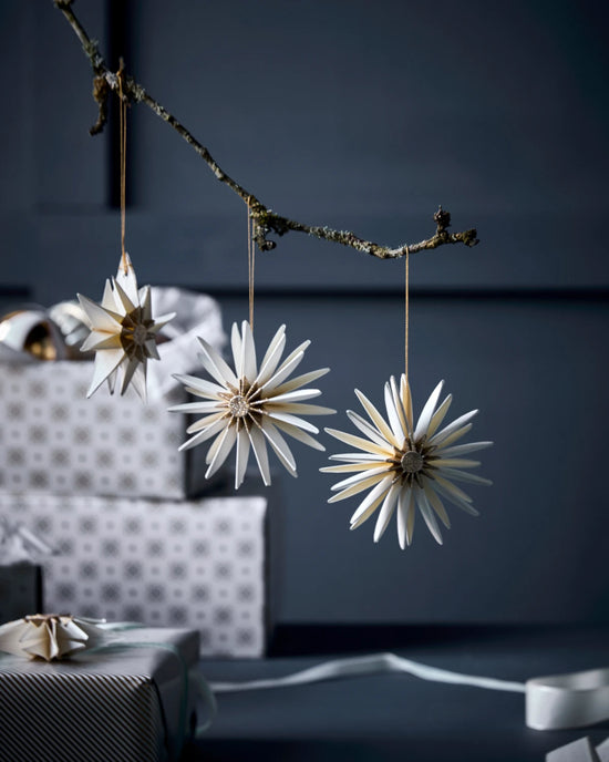 Weihnachtsschmuck, HDStari, Off-White;Champagner