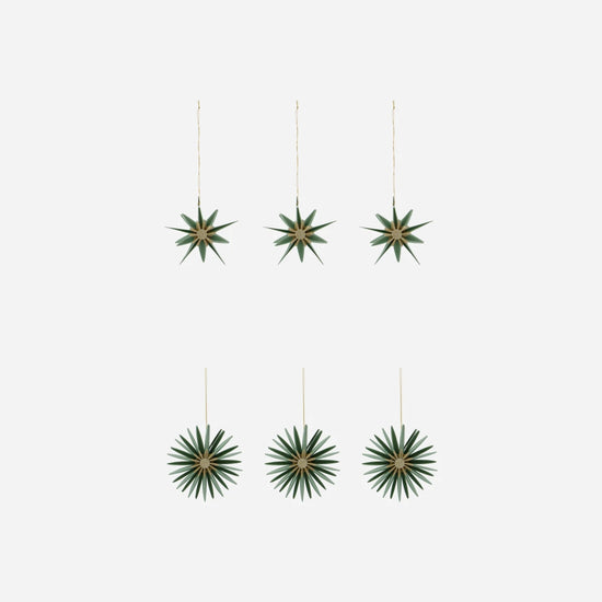 Christmas ornaments, HDStari, Green;Champagne