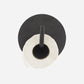 Toilettenpapierhalter, Text, Schwarz