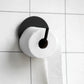 Toilettenpapierhalter, Text, Schwarz