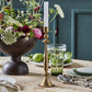 Candle stand, HDLumi, Antique gold finish
