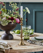Candle stand, HDLumi, Antique gold finish
