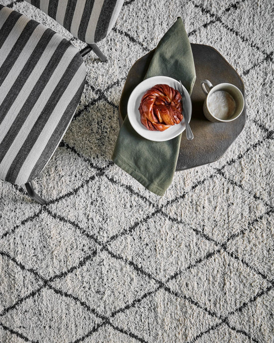 Teppich, HDCruz, Creme und Grau