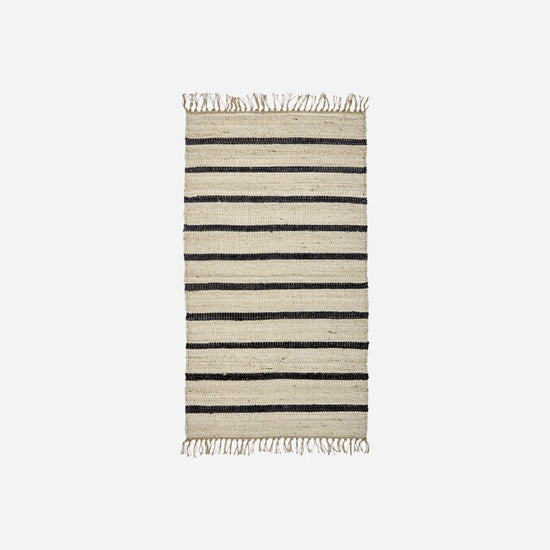 Teppich, HDSima, Schwarz/Natur