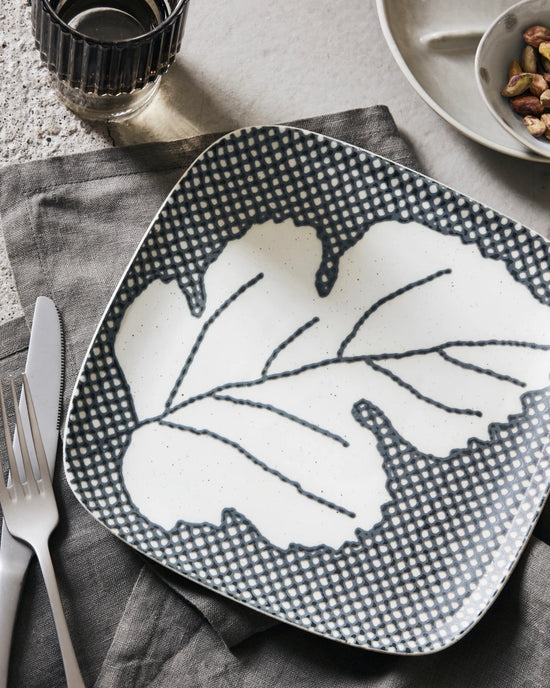 Plate, HDAsh, Grey, Blue