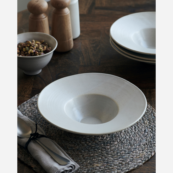 Pastatallerken, HDPion, Grå/Hvid