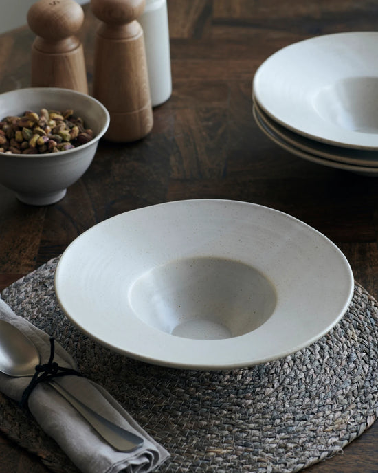 Pasta plate, HDPion, Grey, White