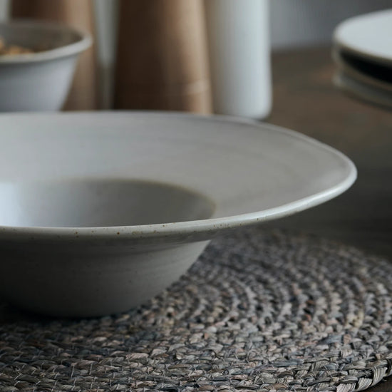 Schüssel / Pastateller, Pion, Grau/ weiß