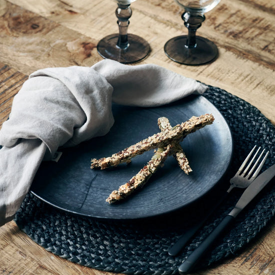 Dinner plate, HDPion, Black;Brown