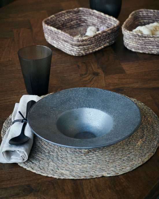 Pasta plate, HDPion, Black, Brown