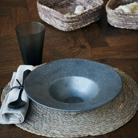 Pasta plate, HDPion, Black, Brown