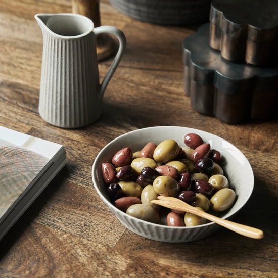 Bowl, HDPleat, Grey;Brown